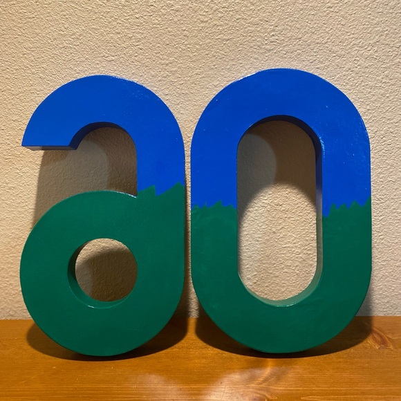 60th Golf Birthday Decor, Golf Themed 60 Birthday Numbers, Golf Party Decor - Picture 7 of 9